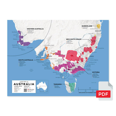 Australia Wine Map