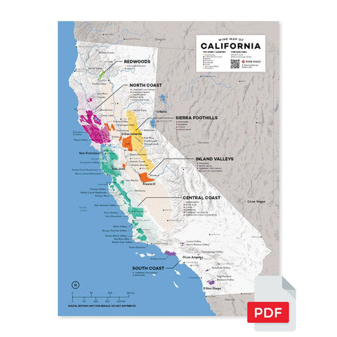 USA: California Wine Map