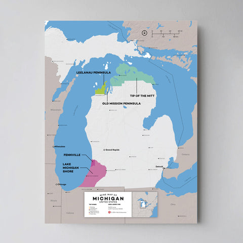 Michigan Wine Map