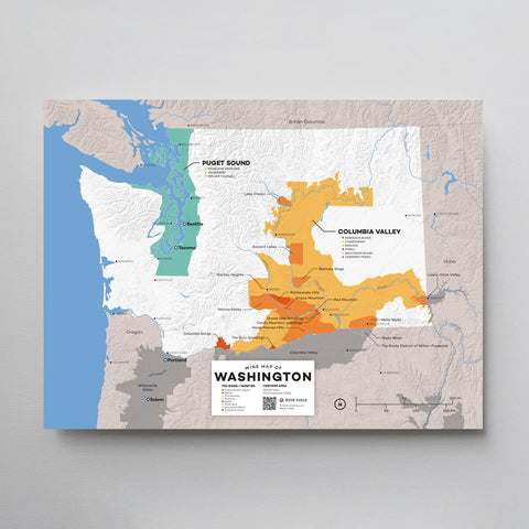 USA: Washington Wine Map
