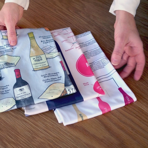 How to polish wine glasses and remove water spots with Wine Folly extra-large polishing cloths