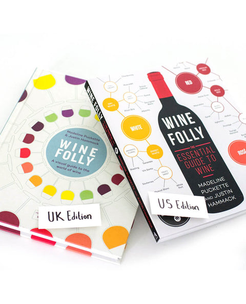 Compare Wine Folly's Books - the 2 first editions for US and UK from 2015