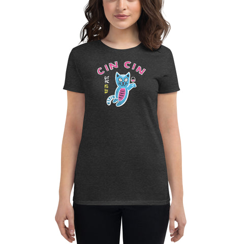 Cin Cin (Pink & Blue Edition) - Women's short sleeve t-shirt