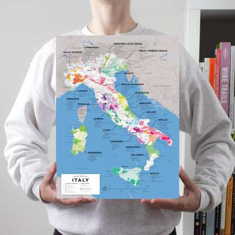 Italy Wine Map - 2nd Edition