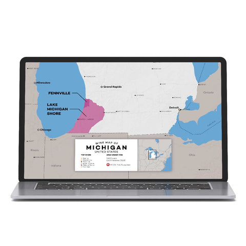 Michigan Wine Map
