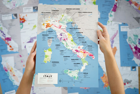 Italy Wine Map - 2nd Edition