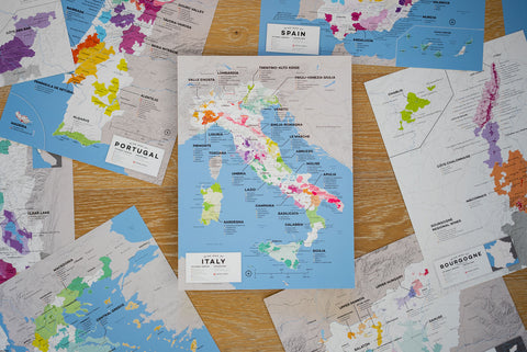 Italy Wine Map - 2nd Edition