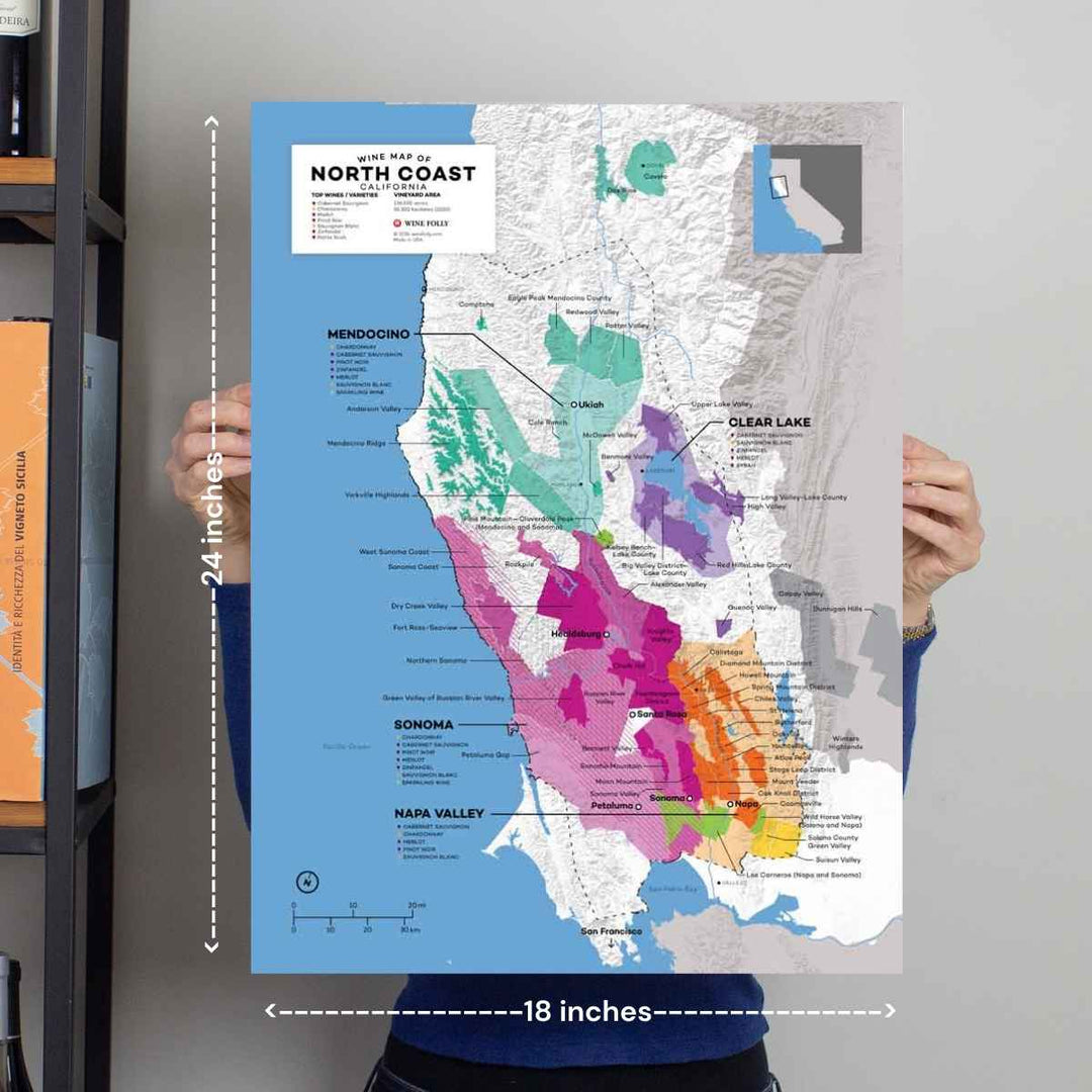 USA North Coast, California Wine Map - 2nd Edition – Wine Folly