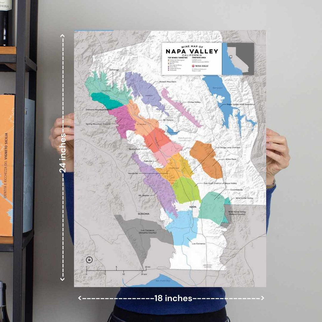 USA Napa Valley, California Wine Map - 2nd Edition – Wine Folly