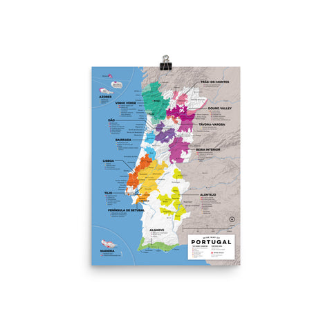 Portugal Wine Map - 2nd Edition