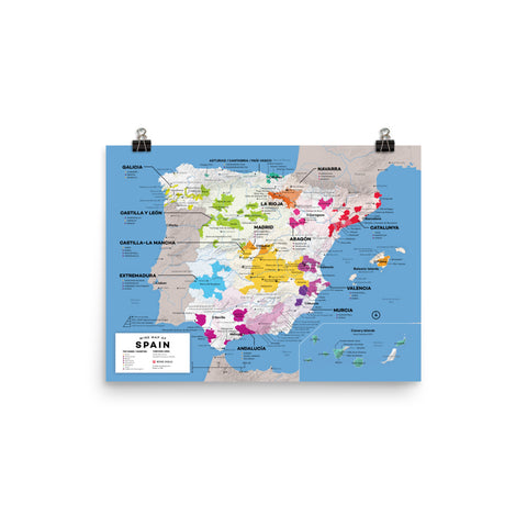 Spain Wine Map - 2nd Edition