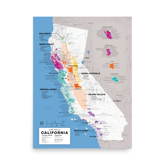 California Wine Map - 2nd Edition – Wine Folly