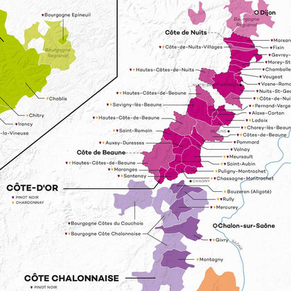 Burgundy Wine Map (Digital Download PDF) | Wine Folly