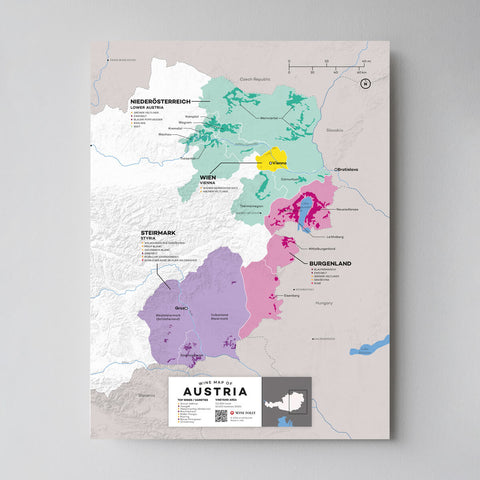 Austria Wine Map