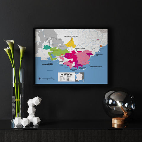 France: Provence Wine Map