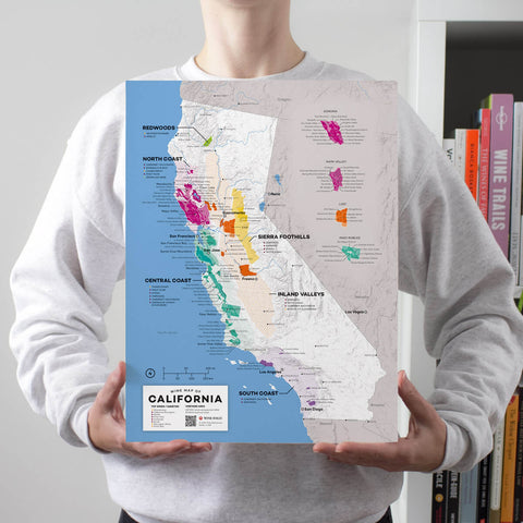 USA: California Wine Map