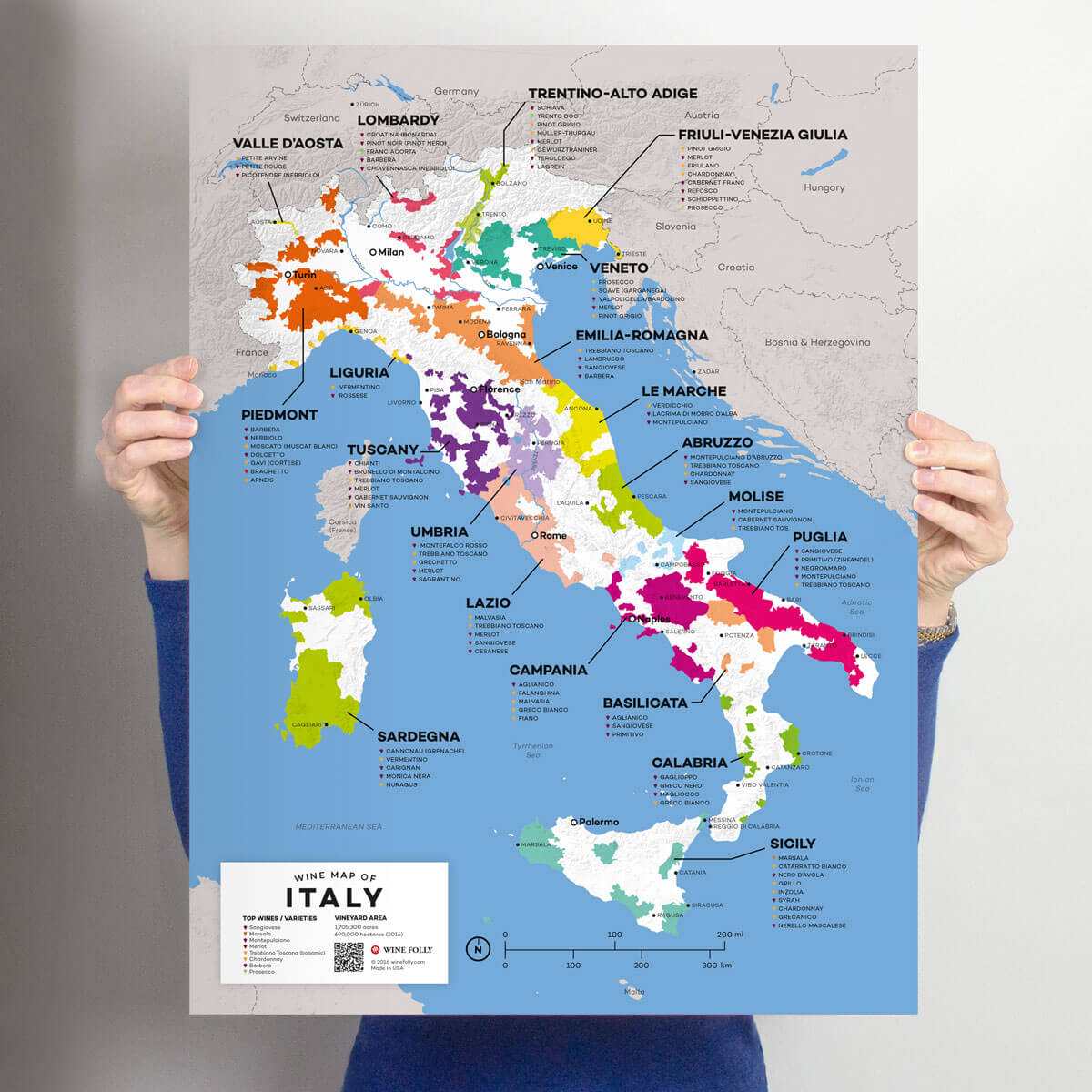 Italy Wine Map Wine Folly