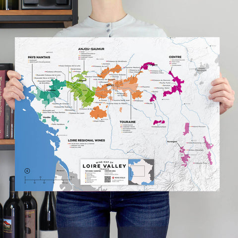 France: Loire Valley Wine Map