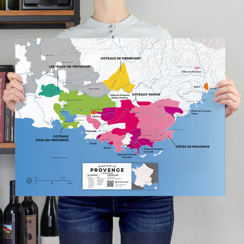France: Provence Wine Map