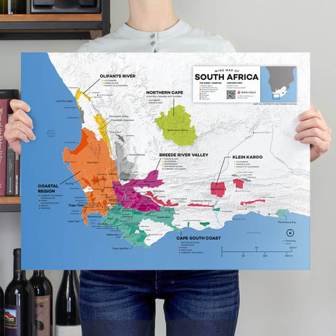 South Africa Wine Map