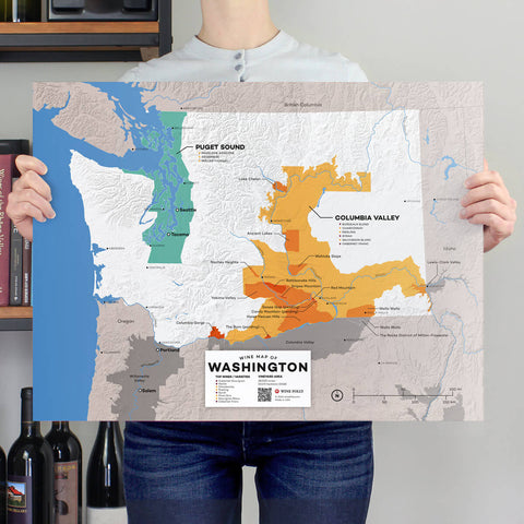 USA: Washington Wine Map