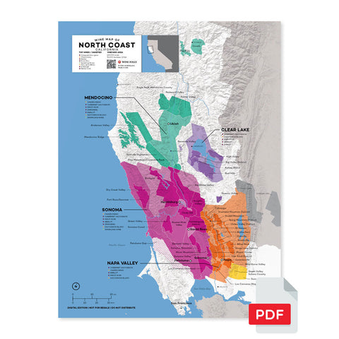 Sonoma Wine Map (Digital Download PDF) | Wine Folly