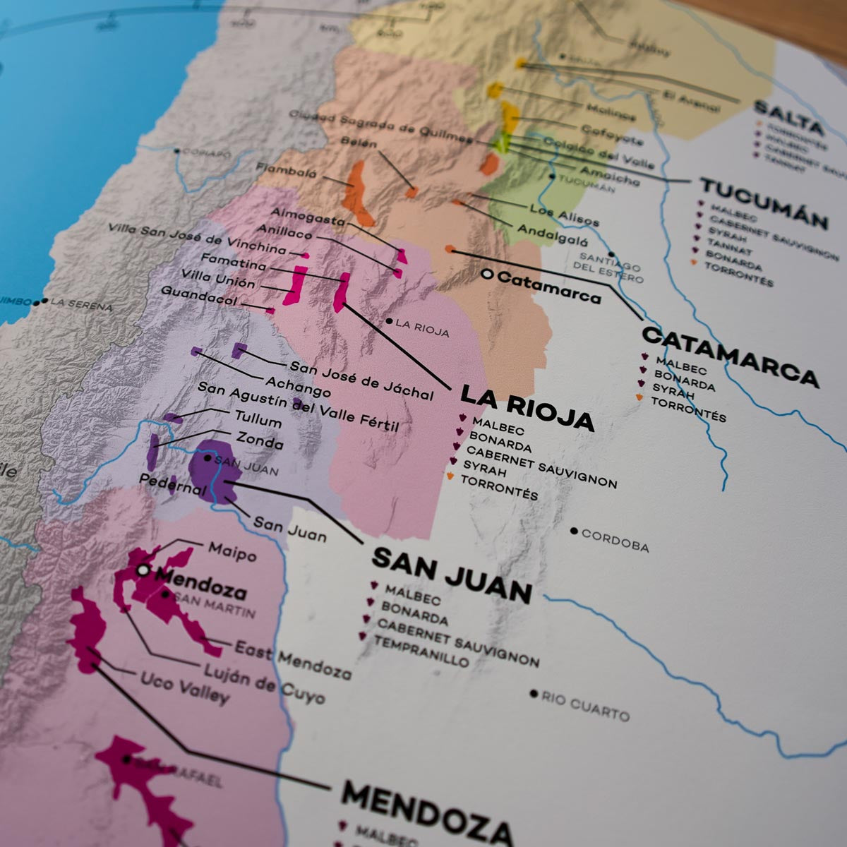 Argentina Wine Map 1st Edition Wine Folly   Map Closeup Winefolly Argentina 03 