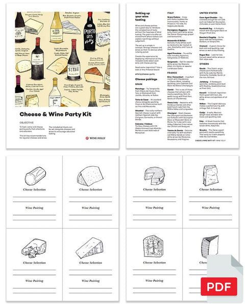 Cheese & Wine Party Kit (Digital Download) Tasting Tool